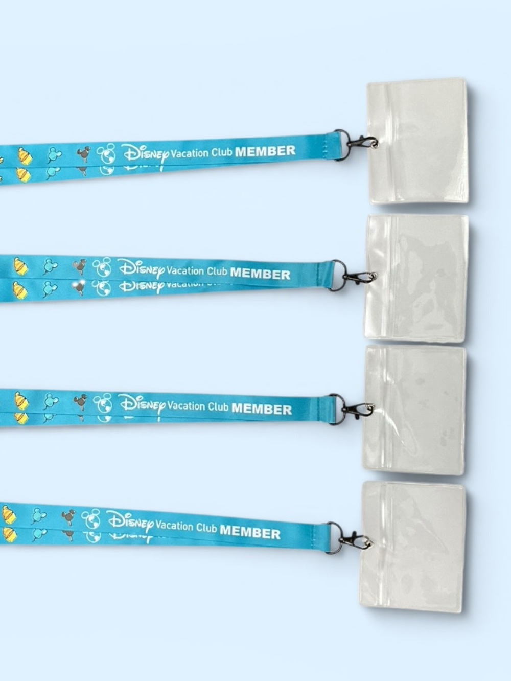 Disney Vacation Club Member Snack Lanyard Set of 4 NEW